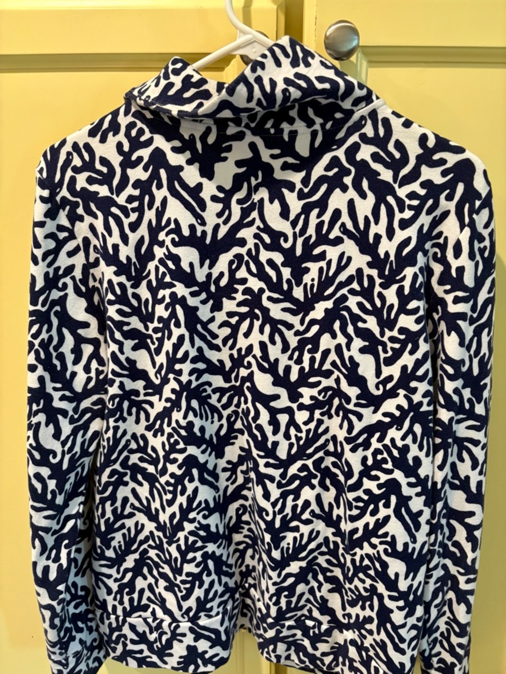 Lilly Pulitzer Leona “Good Reef” Coral-Print Zip Jacket Sz Large - Picture 5 of 5